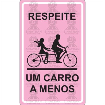 Respeite um carro a menos  